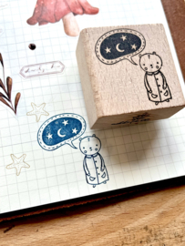 Rubber stamp - Night talk