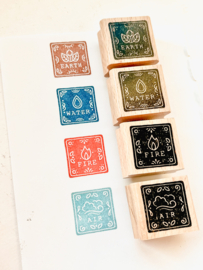 Rubber stamp set - Elements