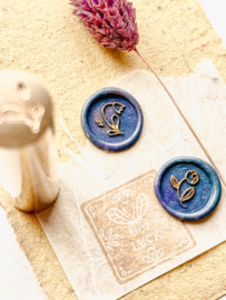 Wax seal stamp - 2 sides - Flowers