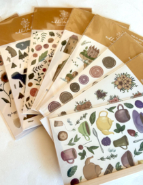Rub on stickers - set van 8