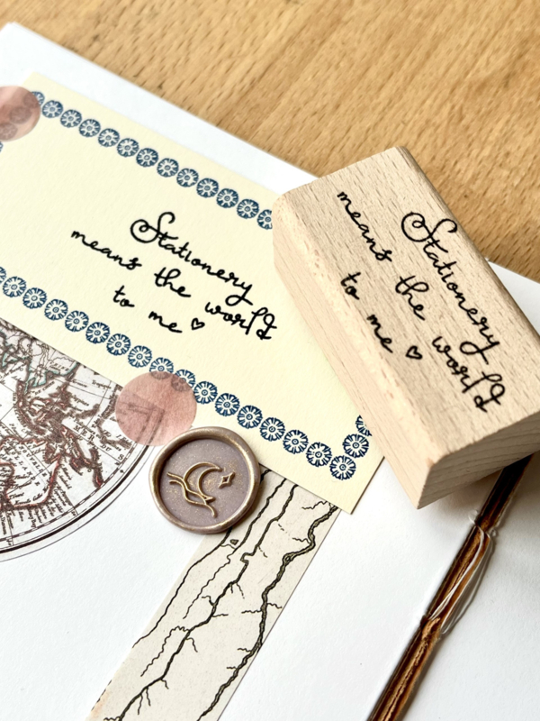 Stempel - Stationery means the world to me