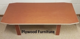 Plywood salontafel gemaakt van 18mm dik Light Brown betonplex ***Model 8