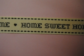 Home Sweet Home lint (ecru-zwart)