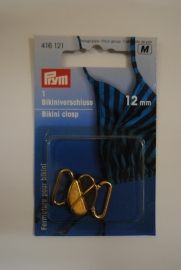 Prym Bikinisluiting goud 12mm. art.nr.416.121