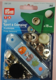 Prym Sport-Camping 15mm. zilver