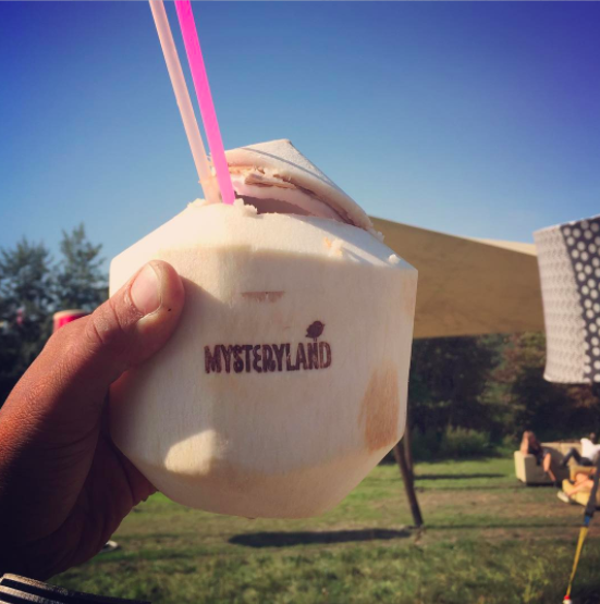 Kokosnoot op Mysteryland