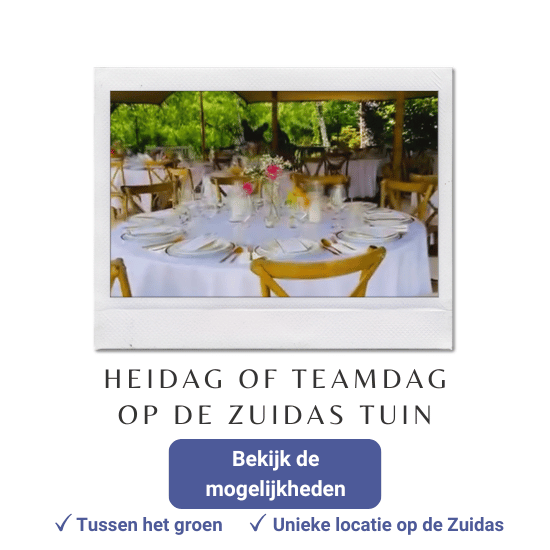 teamdag tussen het groen op de zuidas