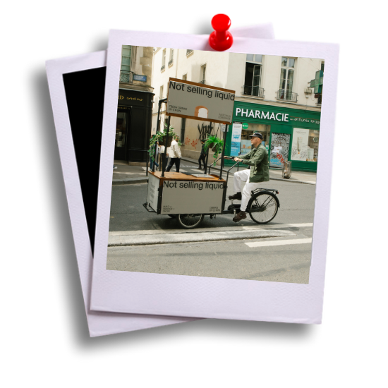 huur een reclame bakfiets