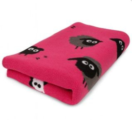 VET BED FARM ANIMALS WOOLY SHEEP ROZE - ANTISLIP HONDENMA