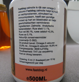 Zuivere Noorse Zalmolie 500ml