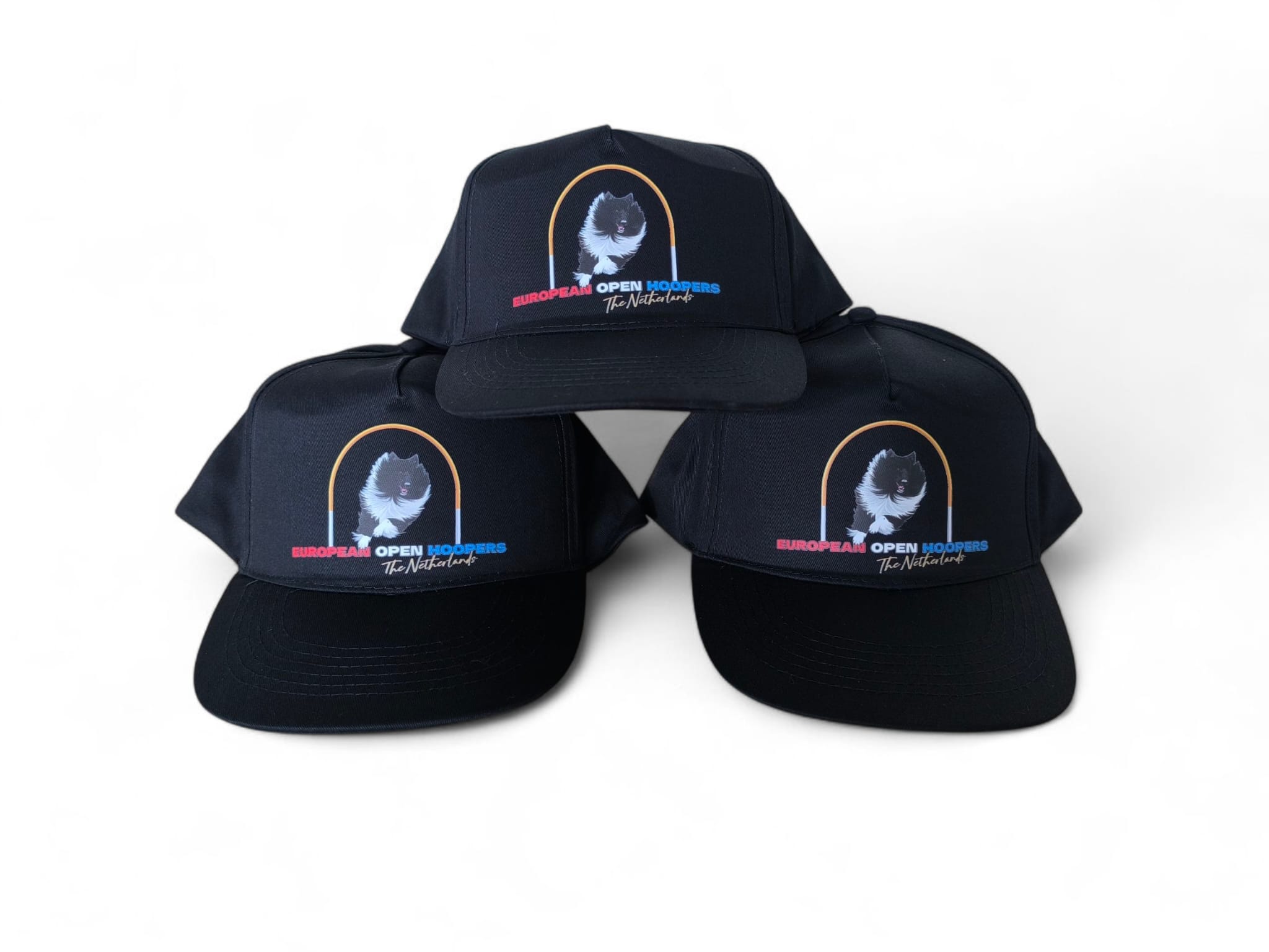 Zwarte Cap met EO Hooper Logo