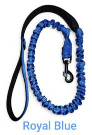 Bungeelijn 1.30 tot 2m gevoerd handvat Royal blue