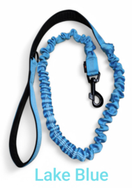 Bungeelijn 1.30 tot 2m gevoerd handvat Lake blue