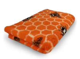 VET BED BEES - ORANJE - ANTISLIP HONDENMAT