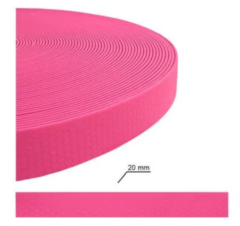 Lijn neon roze 20mm breed