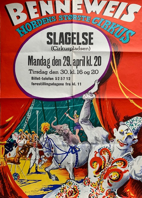 Cirkus Benneweis Affiche 60er Jahren