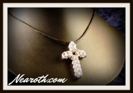 Pendant cross silverplated