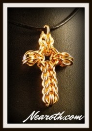 Pendant cross goldplated