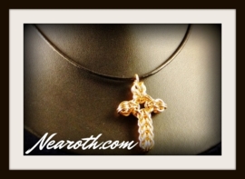 Pendant cross goldplated