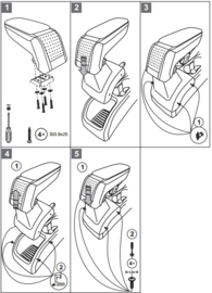 Mittelarmlehne  FORD Focus II 2004-2012 / Armster S