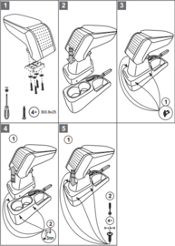 Mittelarmlehne Suzuki Jimny  1998-2018  / Armster S Schwarz