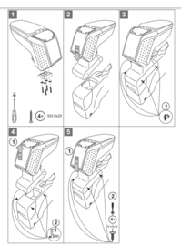 Armret Suzuki Swift 2010 - 2017/ Armster 2 Black