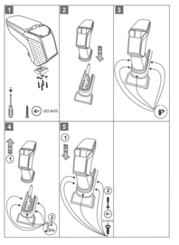 Mittelarmlehne DACIA SPRING 2021>  /  Armster 2 Schwarz