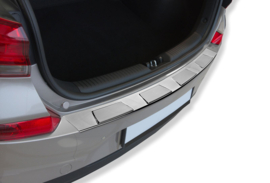 Hyundai Ioniq AE (2016-....) Hatchback 5 -  4  TRAPEZ -  Edelstahl Ladekantenschutz