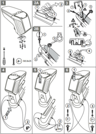 Armrest FORD Fiesta (2005-2007)  /  Armster 2 BLACK