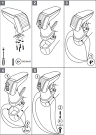 Accoudoir Kia Ceed 2006 >/ Armster S NOIR