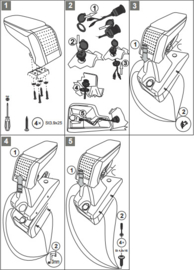 Mittelarmlehne  FORD Connect  (+AUX+USB Ext. Cable) 2014- 2018 / Armster S