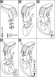 Accoudoir Yaris 11.2008 - 2011 / Armster S  