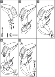 Mittelarmlehne  Citroën C1 1e Generation 2005-2014 / Armster S