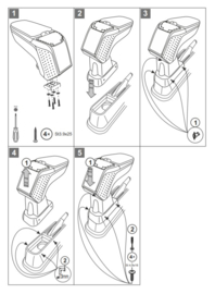 Accoudoir Fiat Panda 2003-2012 /  Armster 2 NOIR