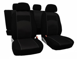 Housses de siège sur mesure   VW T5  pour siège simple et banquette double à l'avant   (2+1) en TISSU