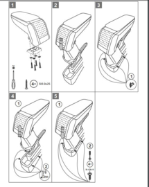 Accoudoir Kia Picanto 2011-2017 / Armster S NOIR