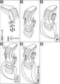 Mittelarmlehne  FORD C-max  2010- 2019 / Armster S