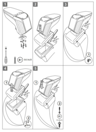 Accoudoir Fiat Tipo 2016>  /  Armster 2 METAL GREY