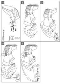 Mittelarmlehne  FORD B-max  2015- 2017 / Armster S