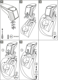 Accoudoir VW Golf VI 2008-2012/ Armster 2 NOIR  AUX ne peut plus être utilisé