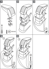 Armrest Suzuki SX4 2006-2014 / Armster S Black