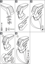 Accoudoir Hyundai Getz 2005 > / Armster S NOIR