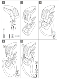 Armrest Skoda Fabia 1997-2007/ Armster S Black