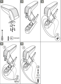 Mittelarmlehne  FIAT 500 2016-heute (nicht für Elektromodelle 500e)/ Armster S