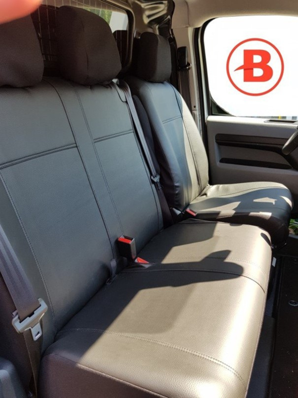 Hochwertige Sitzbezüge für Toyota Proace (Schwarz) - RoyalClass