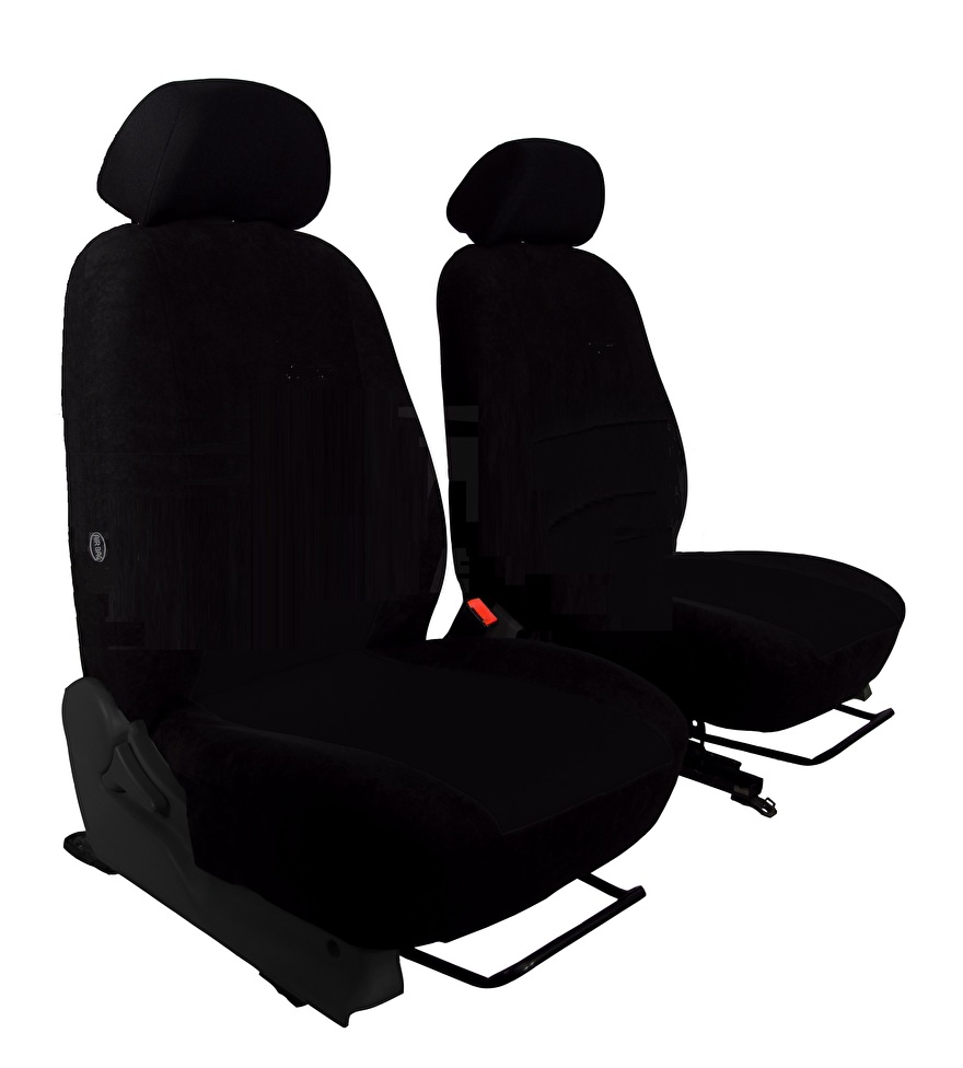Passform Autositzbezüge Vordersitzen Elegance für Volvo STOFF (Farbe  Elegance: Schwarz - Grau), Massgeschneiderte Sitzbezüge für VOLVO
