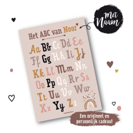 ABC Alfabet poster met naam