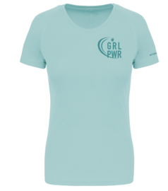 T-shirt Girl Power blauw