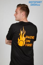 T-shirt Padel On Fire zwart