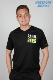 T-shirt Padel and Beer zwart